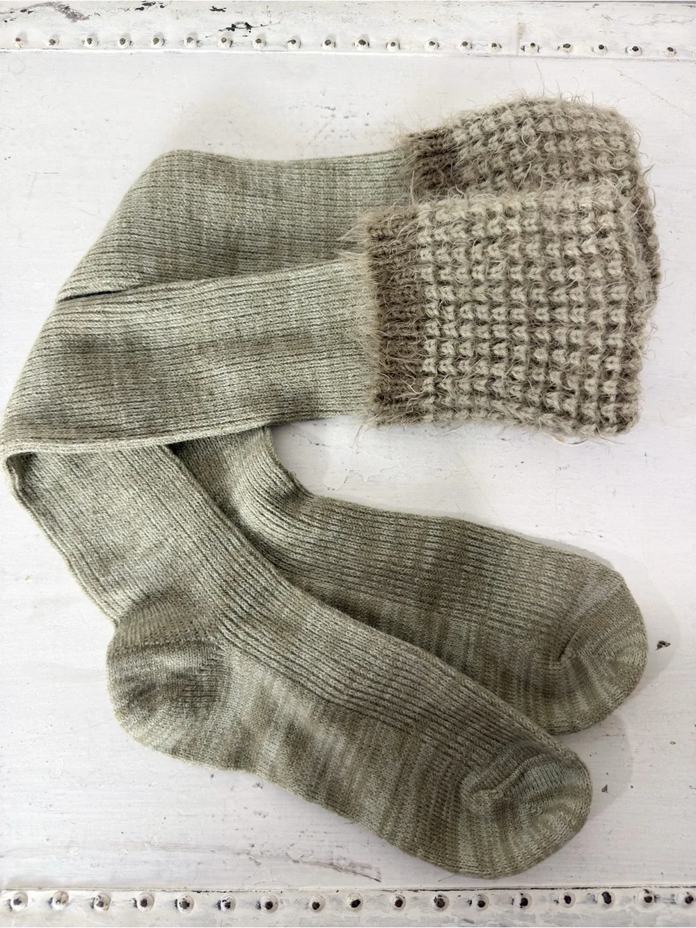 Women’s Warm Cozy Knee High Long Socks Foldover